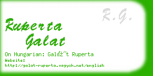 ruperta galat business card